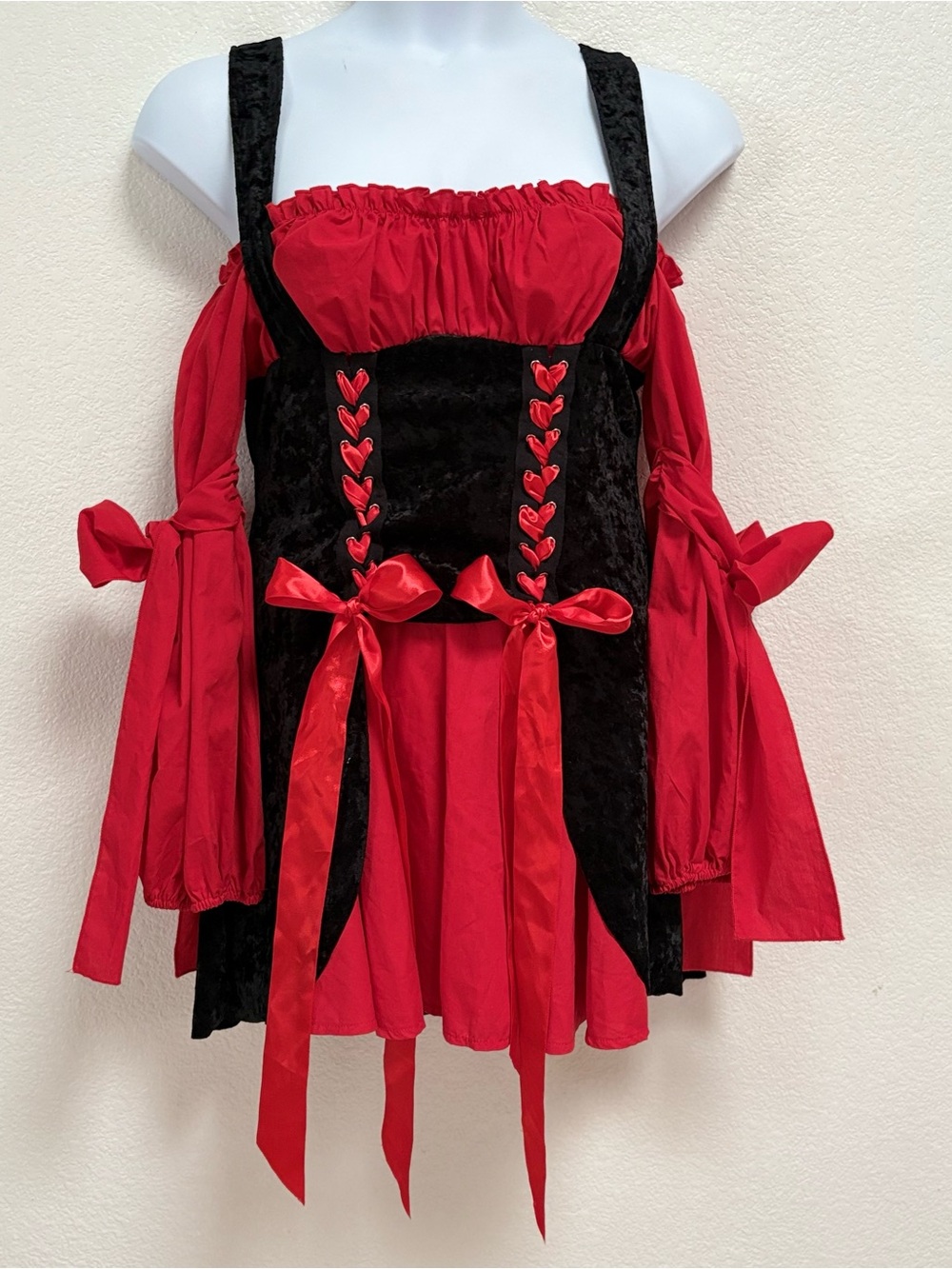 Red and Black women’s Pirate Princess Costume - Brand: